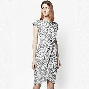 Beautiful silver leopard dress only worn one time! Mint condition.